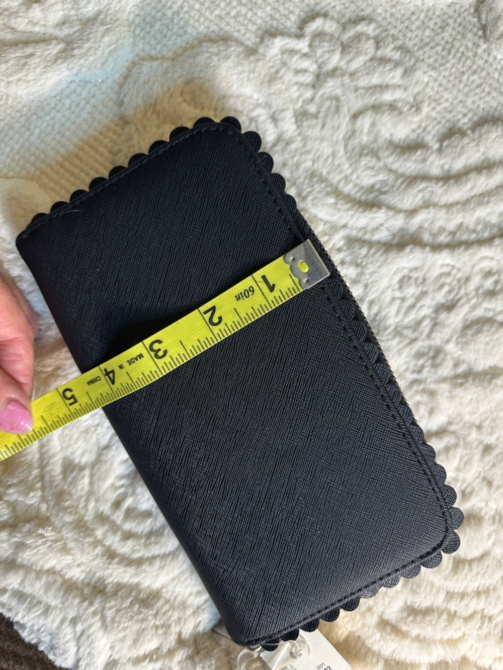 Aeropostale Black Zip Wallet with Silver Hardware - Picture 6 of 7